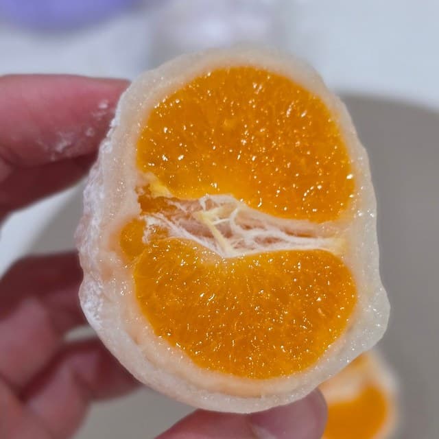 통귤 찹쌀떡 단면 사진